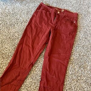 Seven7 Women's Skinny Jeans in Deep Red